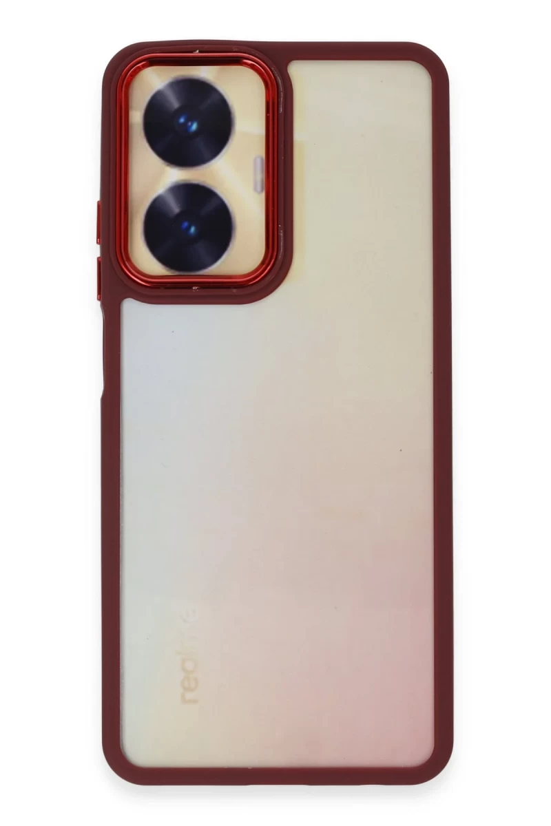 Realme C55 Uyumlu Kılıf Dora Kapak - Kırmızı