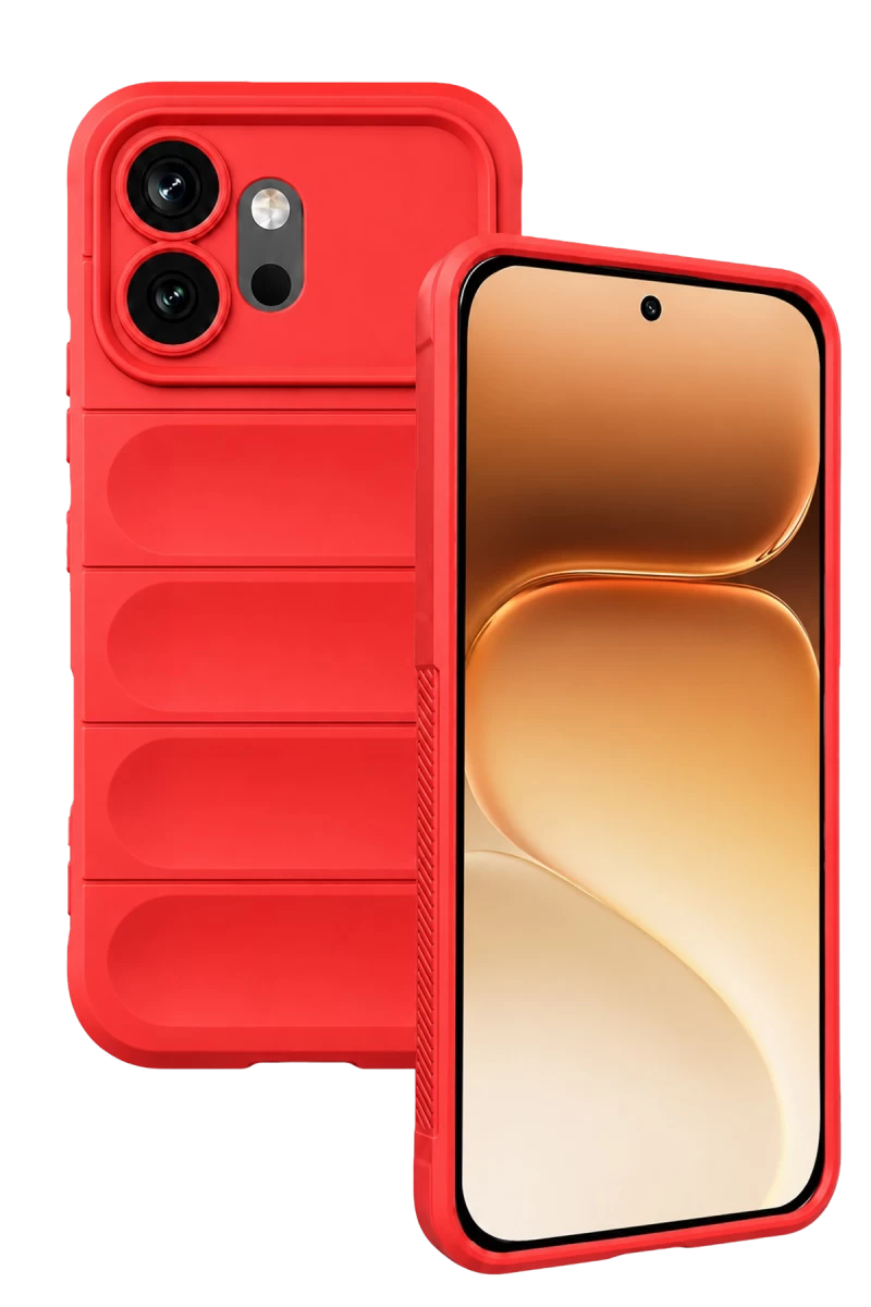 Huawei Honor 600 Uyumlu Optimum Silikon - Kırmızı