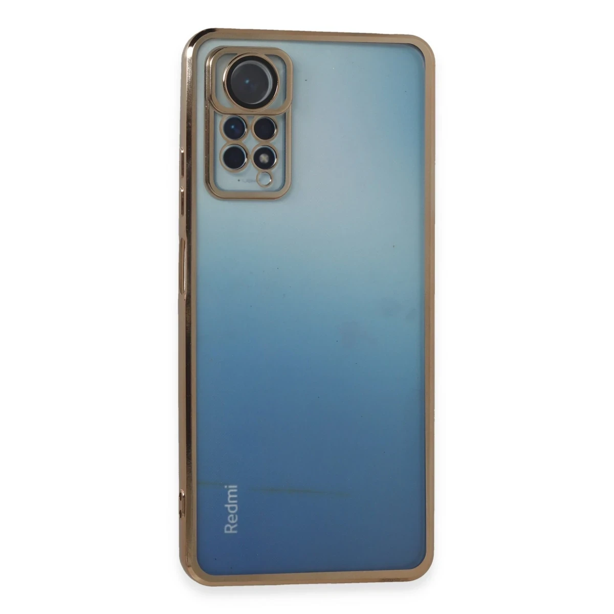 Xiaomi Redmi Note 11 Pro Kılıf Lensli Silikon - Gold