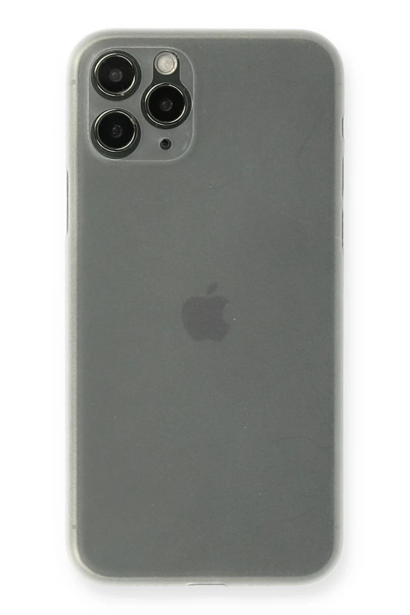 Apple iPhone 11 Pro Max Uyumlu Kılıf PP Ultra İnce Kapak - Beyaz