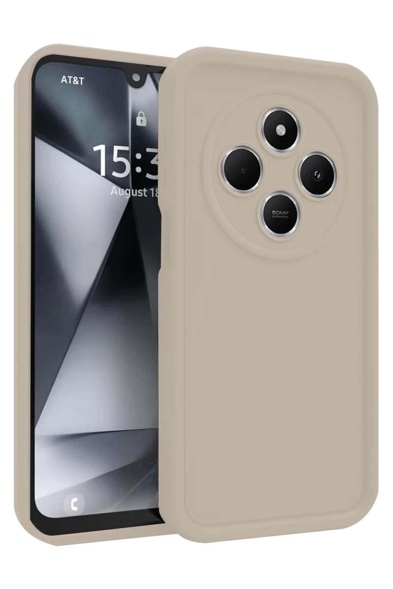 Xiaomi Redmi 14C Uyumlu Kılıf Viera Silikon - Krem