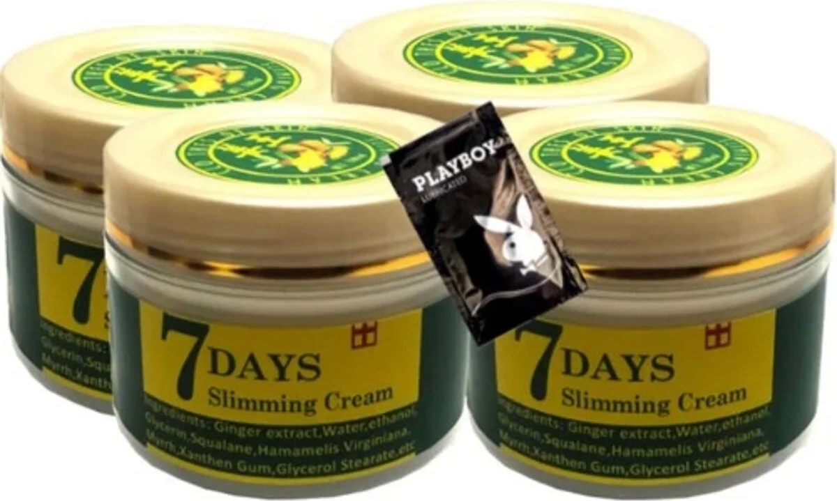 Süper 7days 4x Adet Ginger Miracle Slimming Cream 100 ml Sel Kremi + 1 Adet Jel Hediye