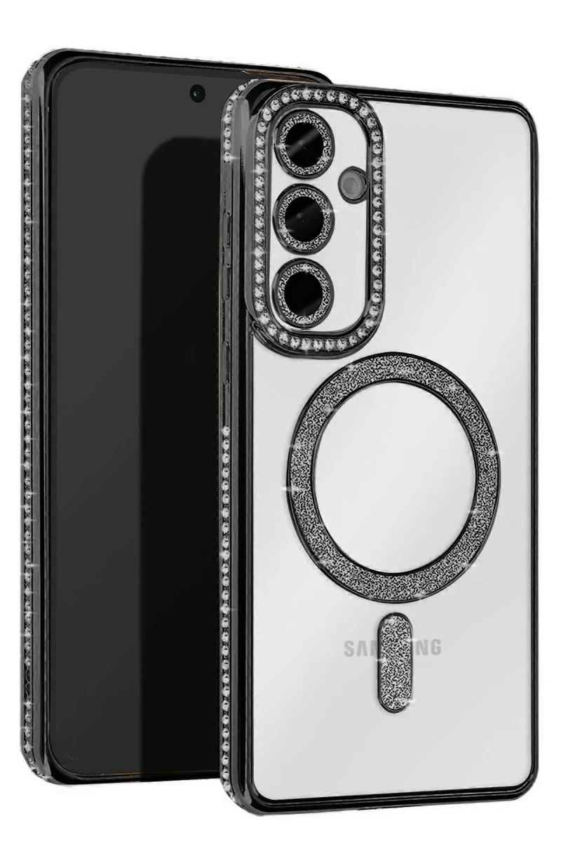 Samsung Galaxy S25 FE Uyumlu Joke Simli Magneticsafe Kılıf - Siyah