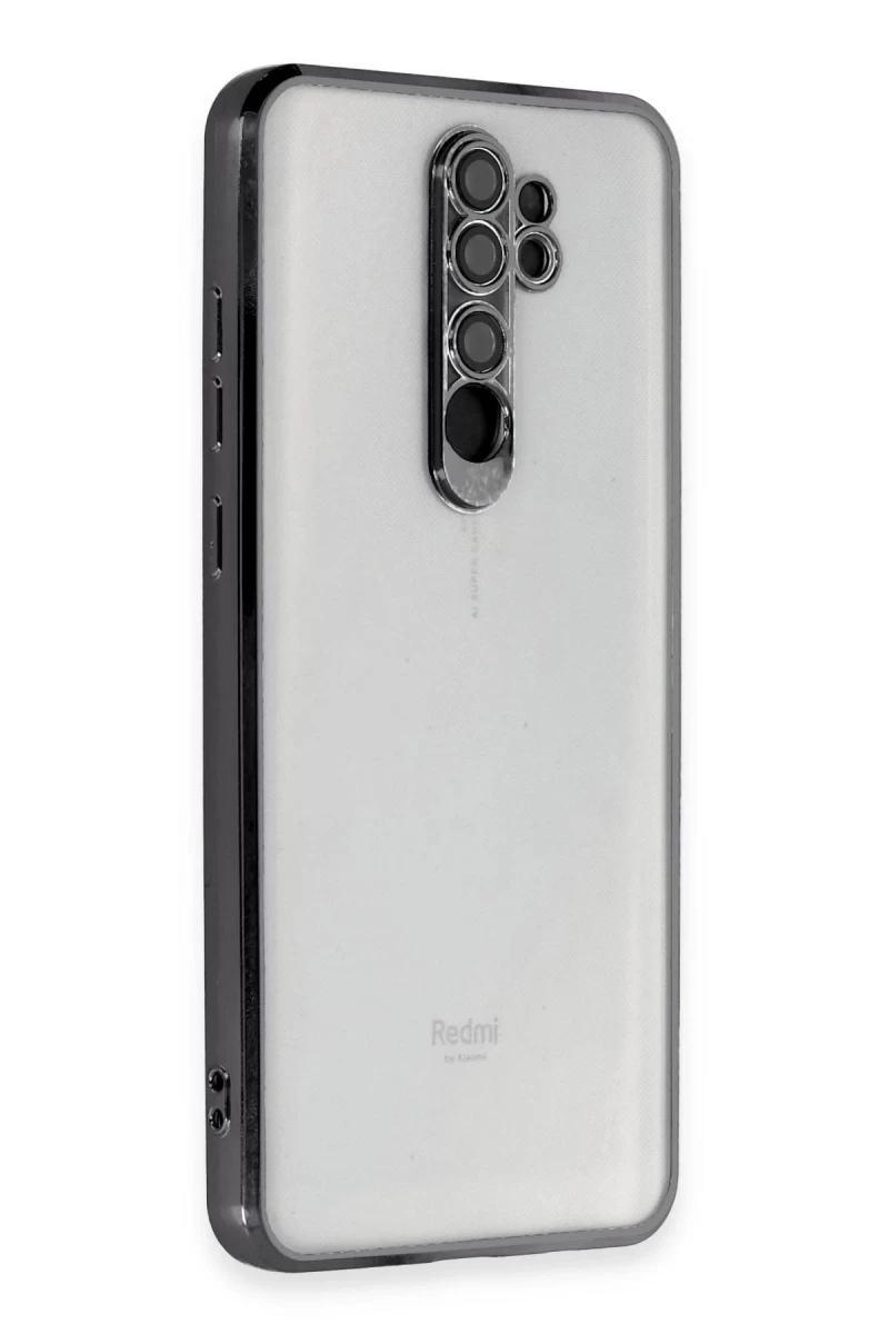 Xiaomi Redmi Note 8 Pro Uyumlu Kılıf Lensli Silikon - Siyah