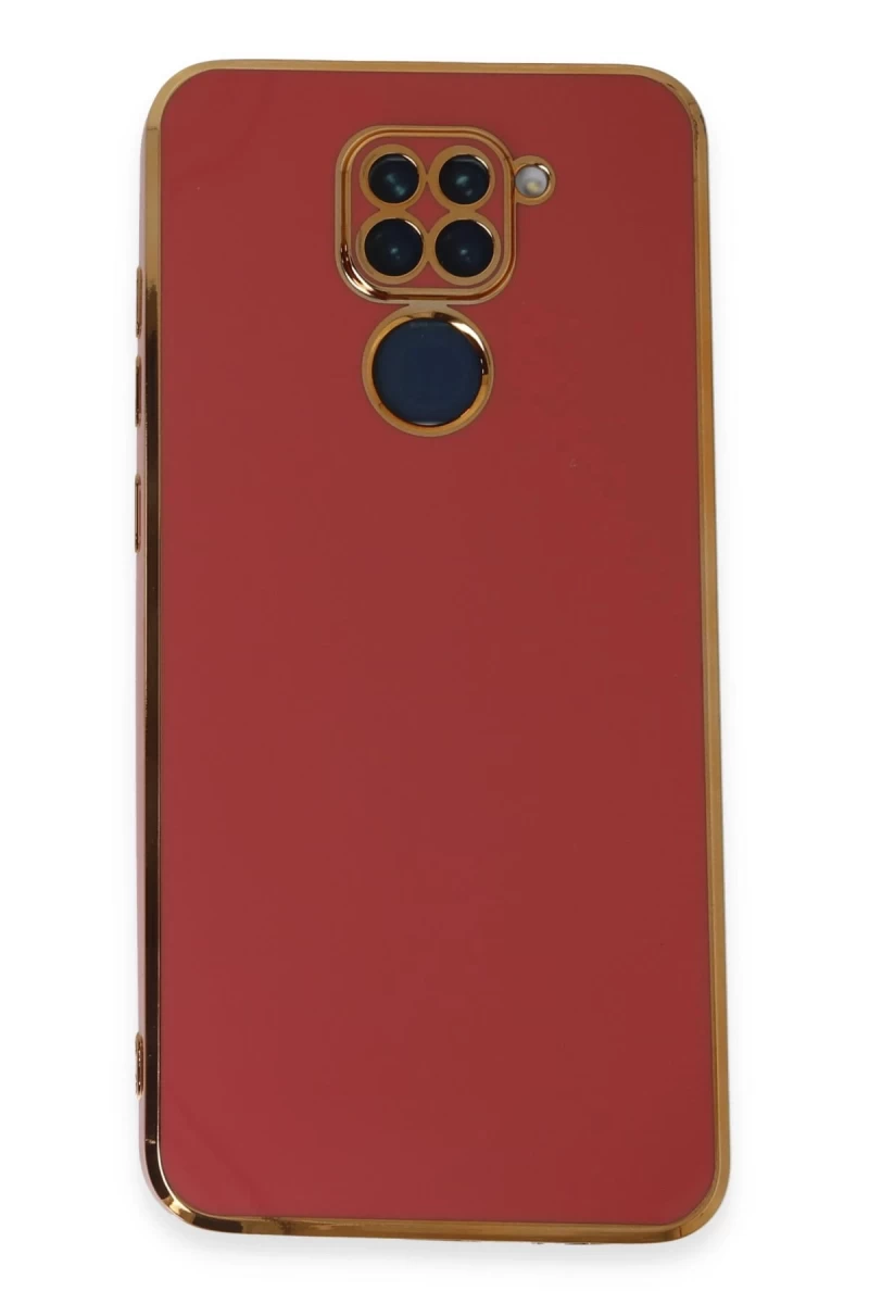 Xiaomi Redmi Note 9 Uyumlu Kılıf Volet Silikon - Kırmızı