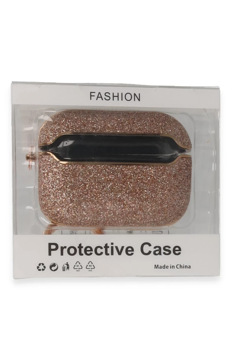 Apple Airpods Pro 2 (2.nesil) Spell Simli Kılıf - Rose Gold
