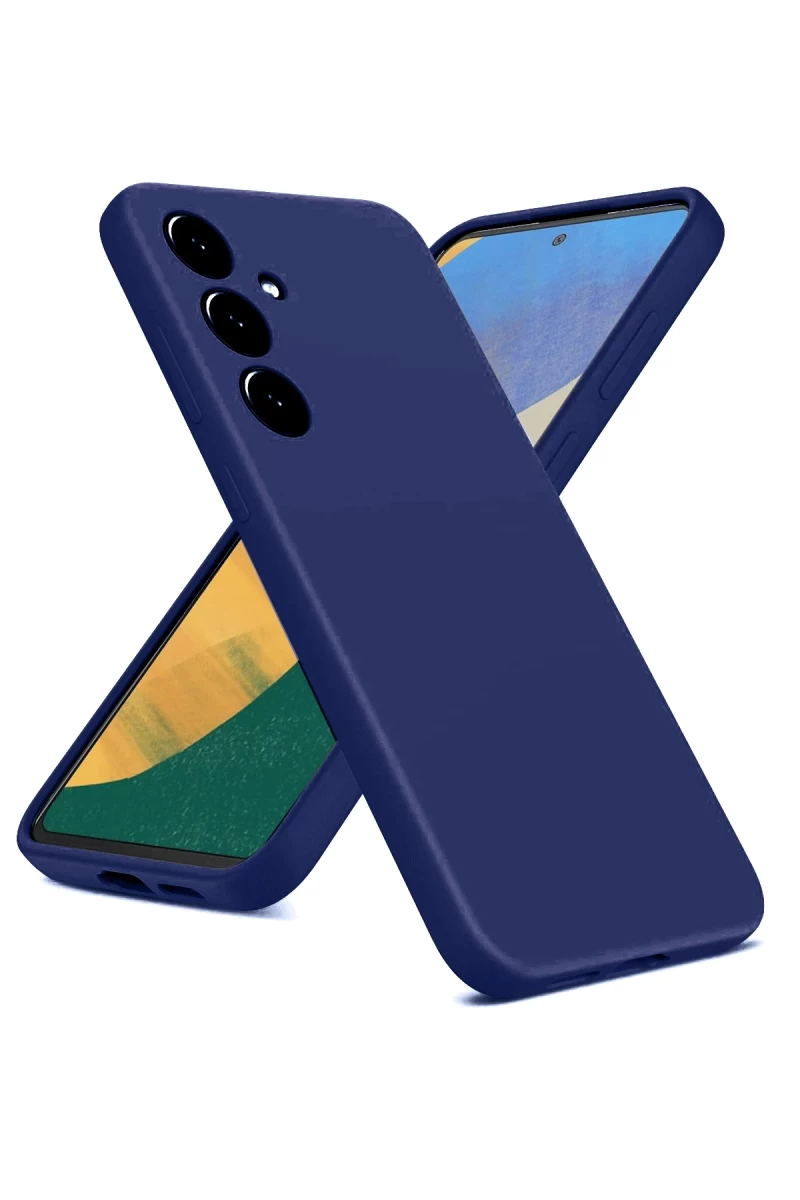 Samsung Galaxy A36 Uyumlu Kılıf Nano içi Kadife Silikon - Lacivert