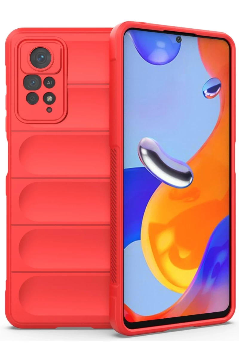Xiaomi Redmi Note 11 Pro Uyumlu Kılıf Optimum Silikon - Kırmızı