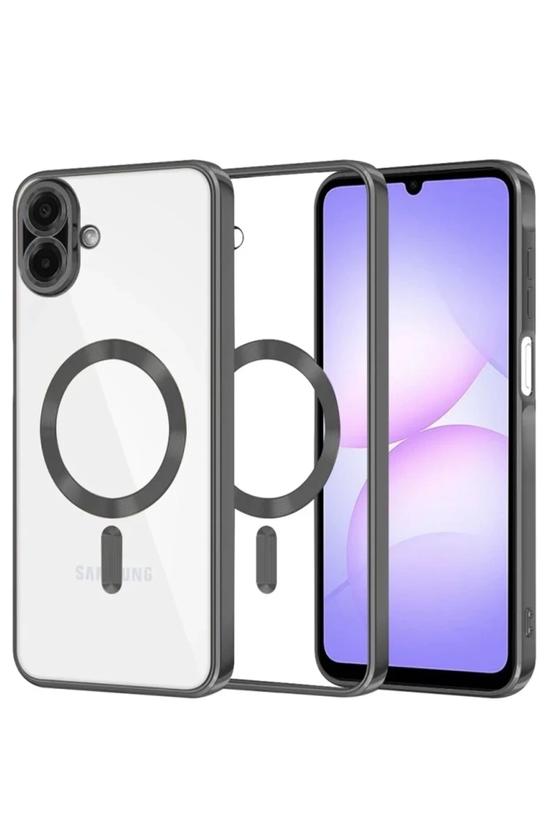 Samsung Galaxy A07 4G Uyumlu Kross Magneticsafe Kapak - Siyah