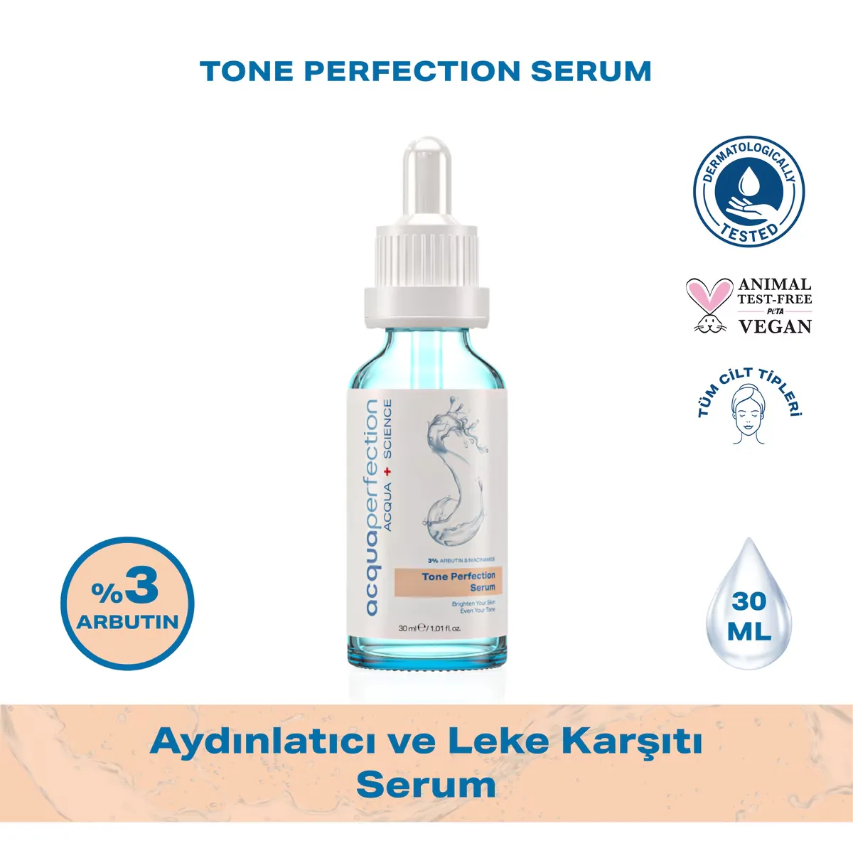 Acqua Perfection 30 ml Cilt Bakım Serumu - Aydınlatıcı ve Leke Karşıtı