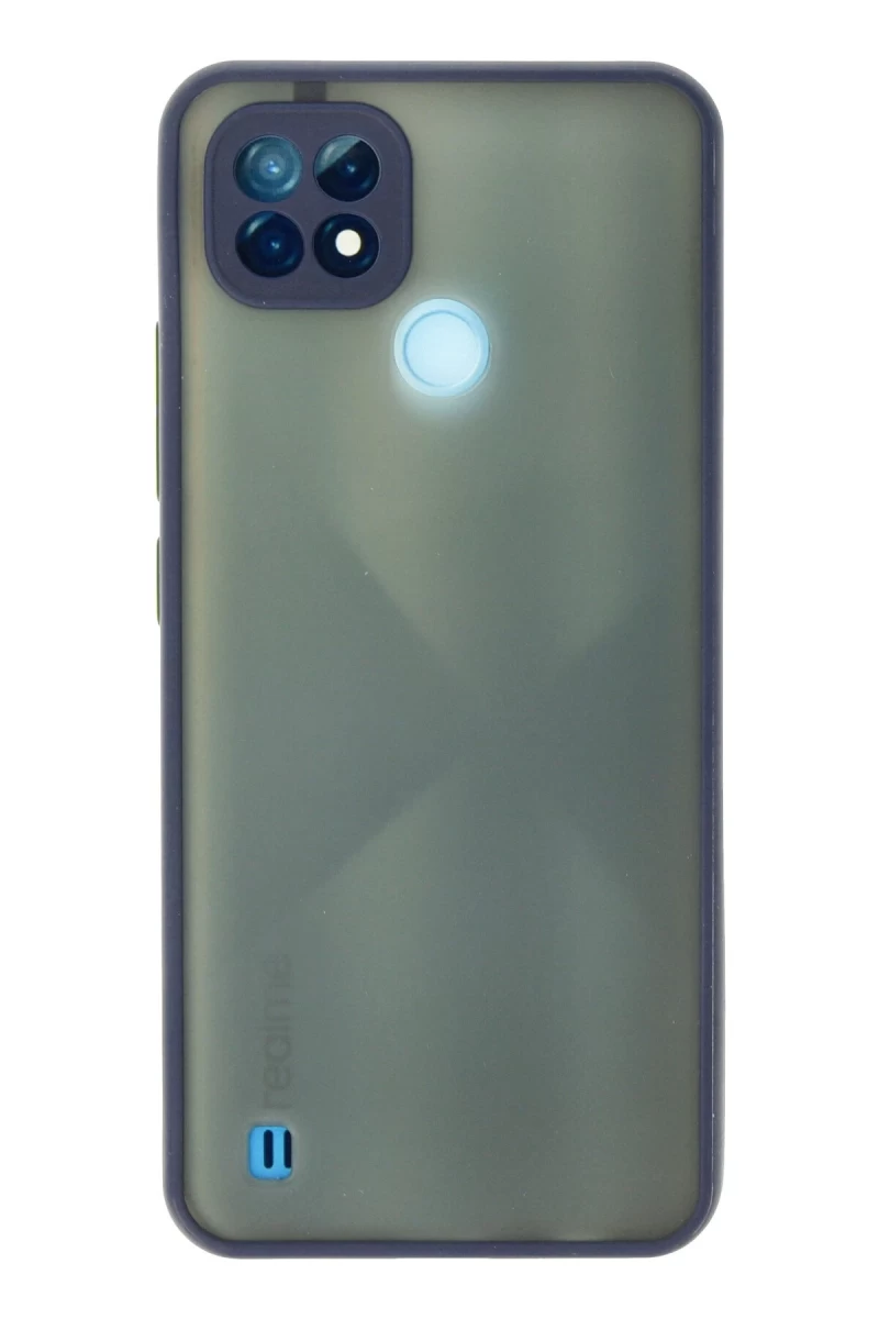 Realme C21 Uyumlu Kılıf Montreal Silikon Kapak - Lacivert