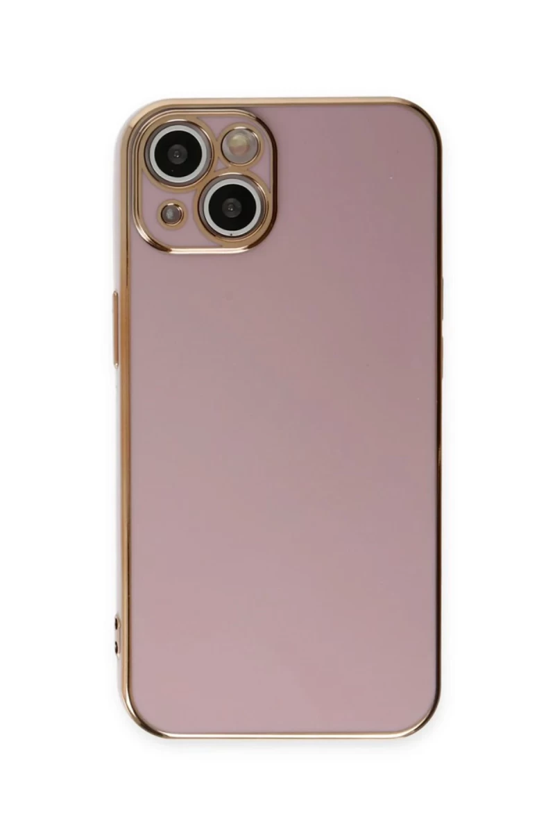 Apple iPhone 15 Uyumlu Kılıf Volet Silikon - Mor
