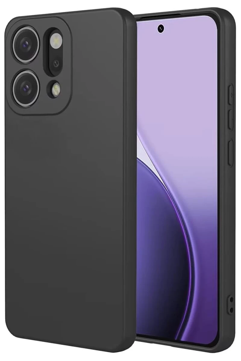 Oppo Reno 14 Uyumlu First Silikon - Siyah