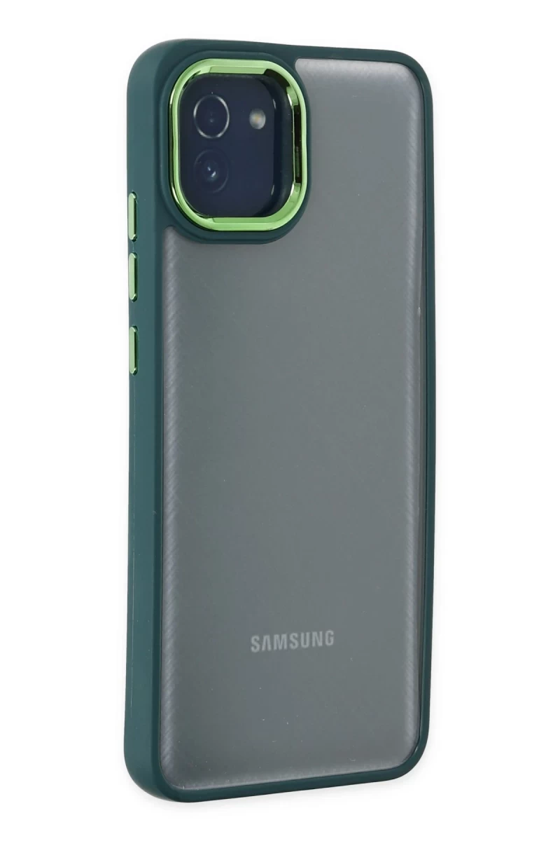 Samsung Galaxy A03 Uyumlu Kılıf Dora Kapak - Haki Yeşil