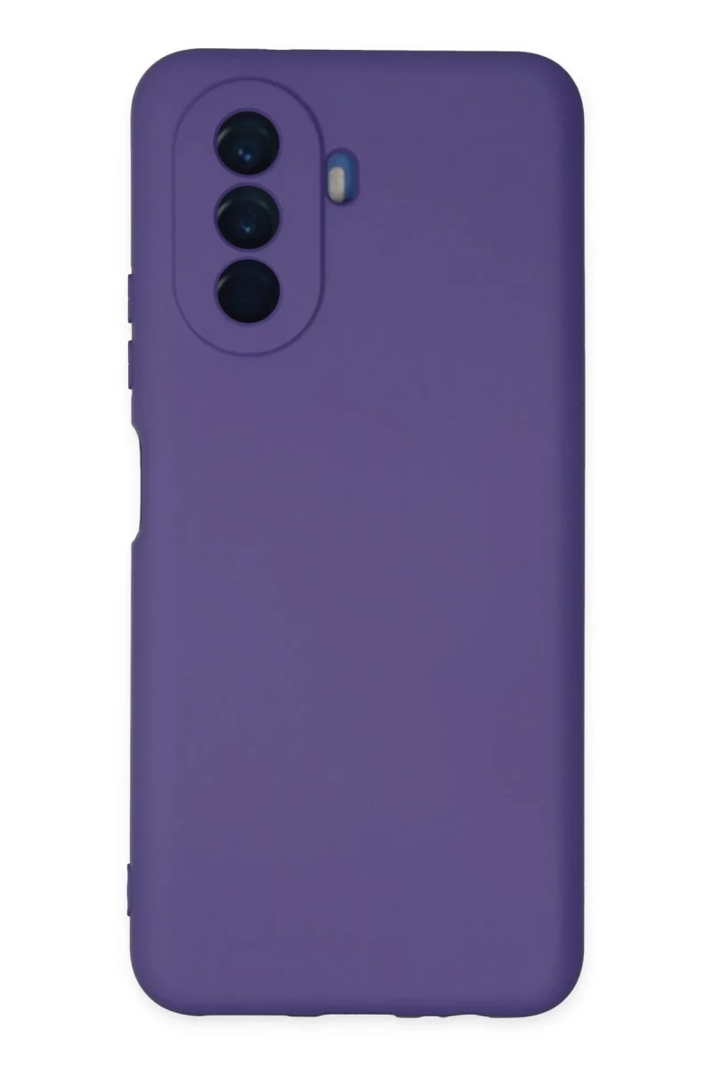 Huawei Nova Y70 Uyumlu Kılıf Nano içi Kadife Silikon - Mor