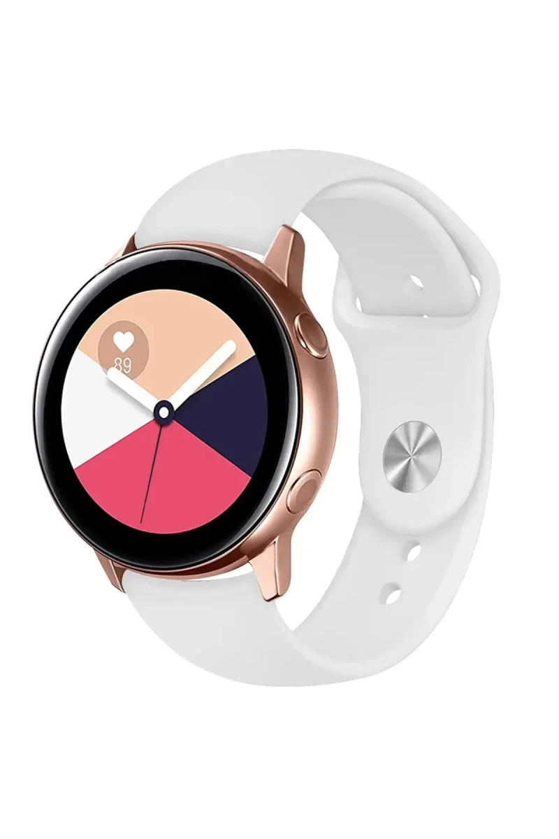 Watch 22mm Uyumlu Klasik Kordon - Beyaz