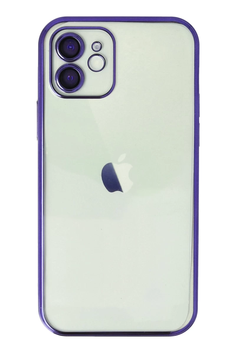 Apple iPhone 11 Uyumlu Kılıf Lensli Silikon - Mor