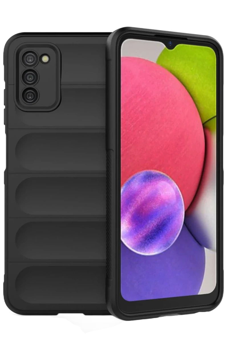 Samsung Galaxy A03S Uyumlu Kılıf Optimum Silikon - Siyah