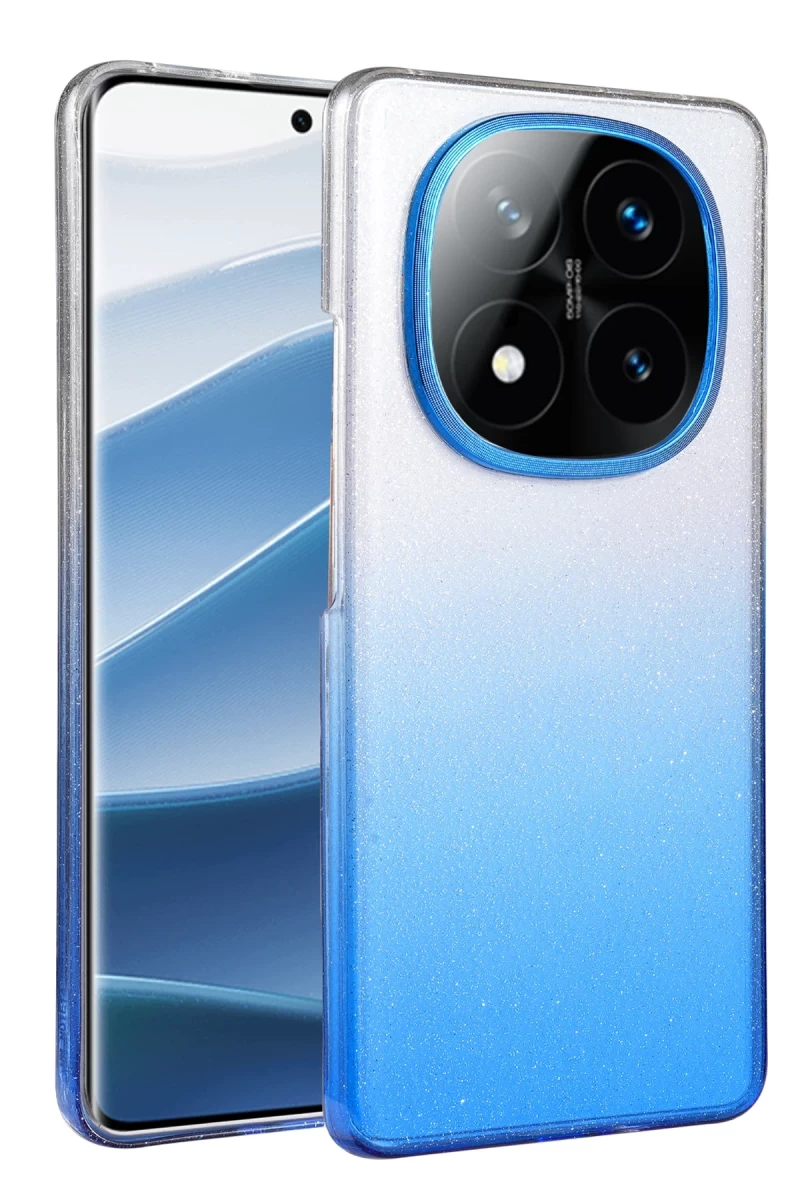 Xiaomi Redmi Note 14 Pro 5G Uyumlu Glossy Kapak - Mavi