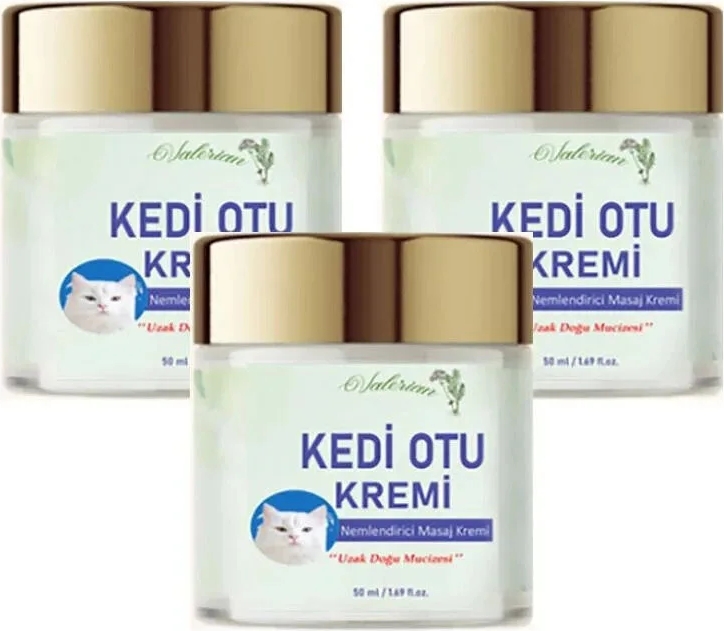 Süper Kedi Otu Kremi Uzak Doğu Muzicesi Doğal Masaj Krem 50ML x 3 Adet