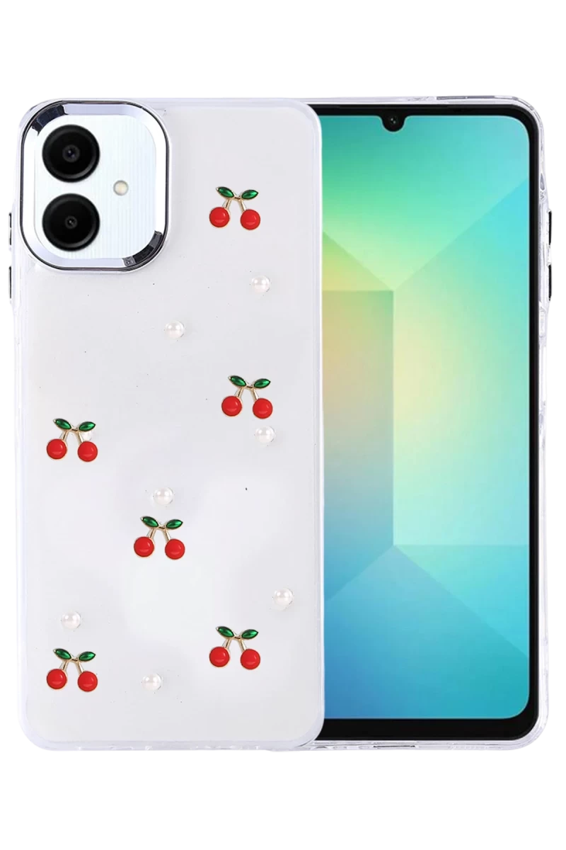 Samsung Galaxy A07 4G Uyumlu Fiyonk Desenli Kapak - Desen 9