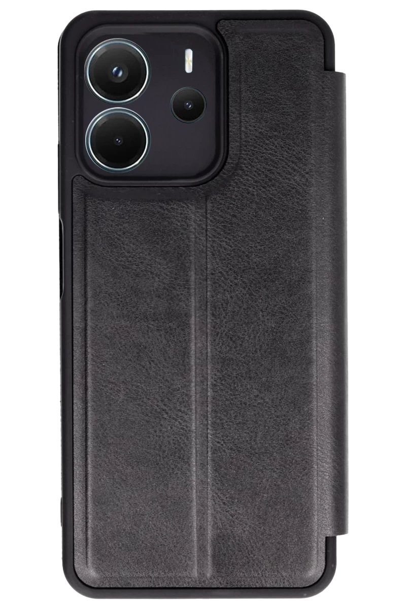 Xiaomi Redmi Note 14 4G Uyumlu Kılıf Flip Cover - Siyah