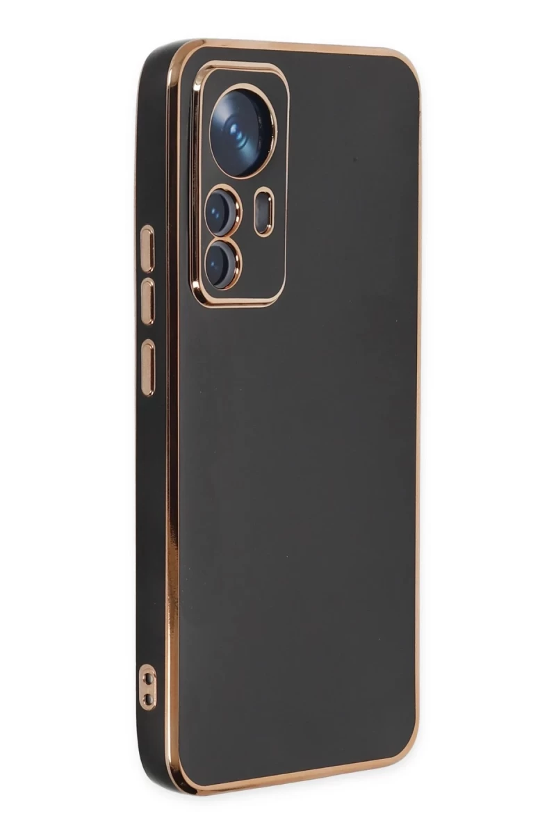 Xiaomi Mi 12T Pro Uyumlu Kılıf Volet Silikon - Siyah