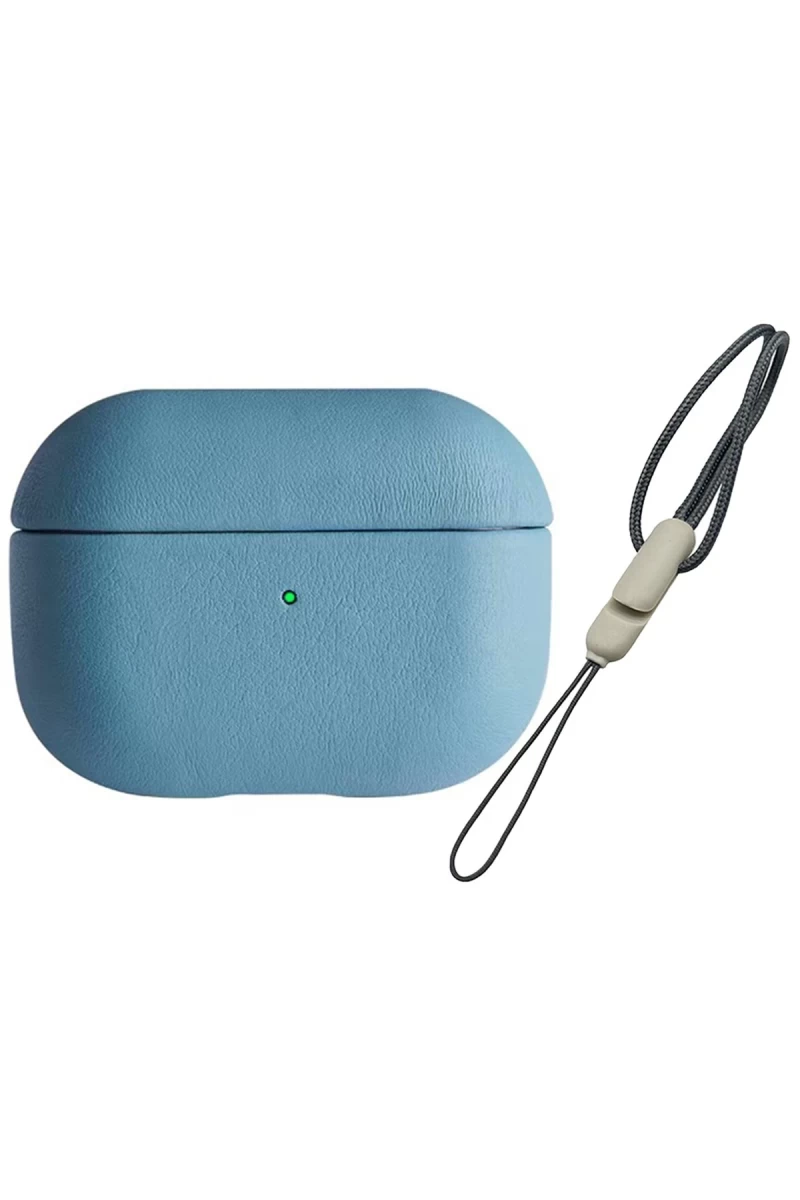 Apple Airpods Pro 2 (2.nesil) 405 Deri Kılıf - Sierra Blue