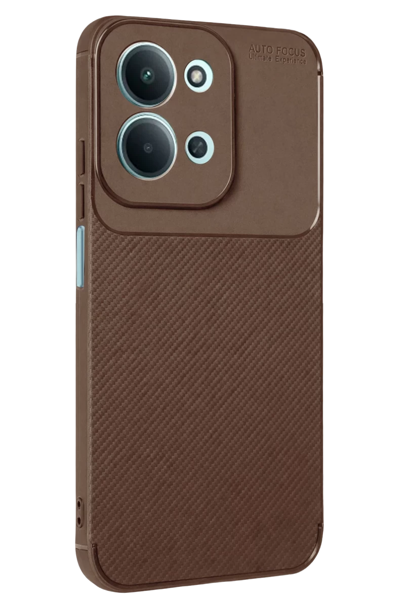 Xiaomi Redmi 15C 5G Uyumlu Auto Focus Karbon Kapak - Kahverengi