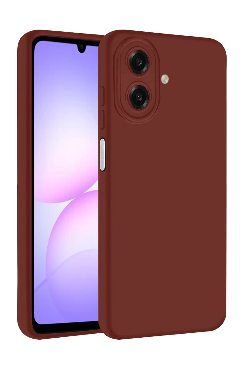Samsung Galaxy A07 4G Uyumlu First Silikon - Bordo