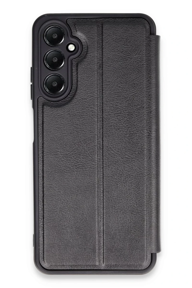 Samsung Galaxy A15 4G Uyumlu Kılıf Flip Cover - Siyah
