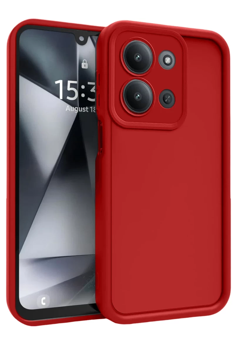 Xiaomi Redmi 15C 4G Uyumlu Viera Silikon - Kırmızı
