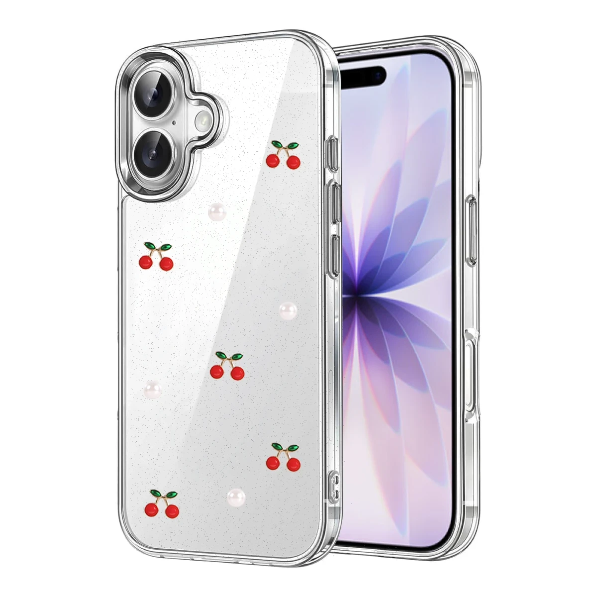Apple iPhone 16 Fiyonk Desenli Kapak - Desen 9