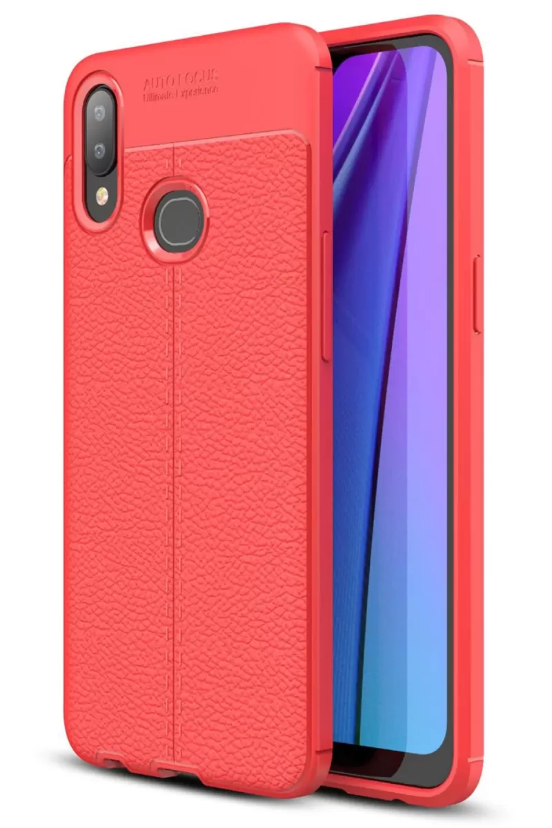 Samsung Galaxy A10S Uyumlu Kılıf Auto Focus Kapak - Kırmızı