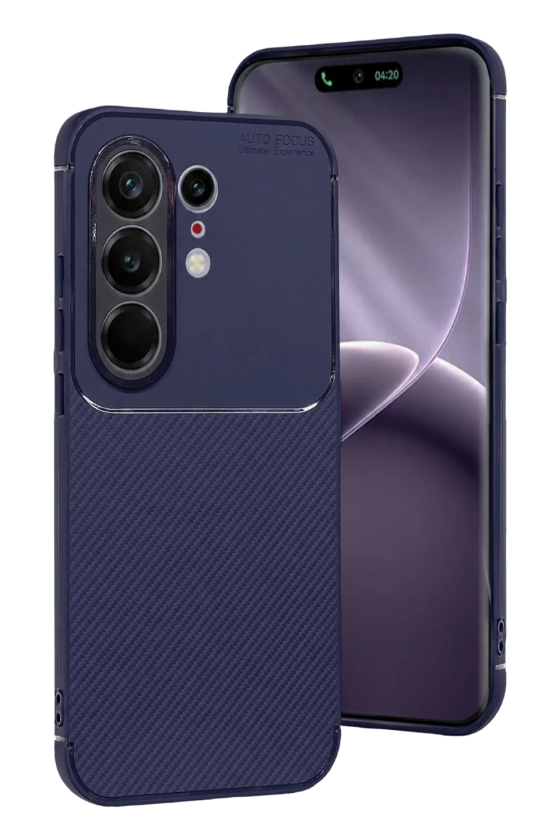 Tecno Camon 50 Pro 5G Uyumlu Auto Focus Karbon Kapak - Lacivert