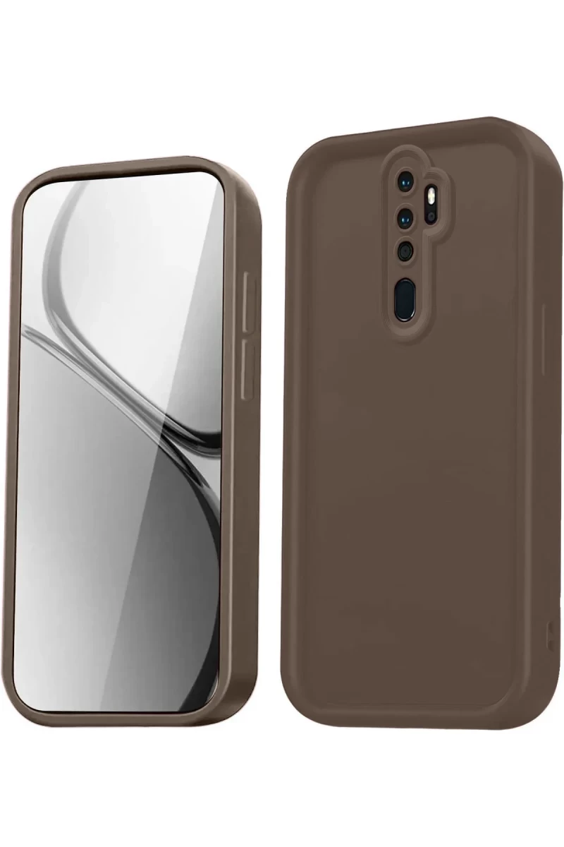Xiaomi Redmi Note 8 Pro Uyumlu Kılıf Viera Silikon - Kahverengi