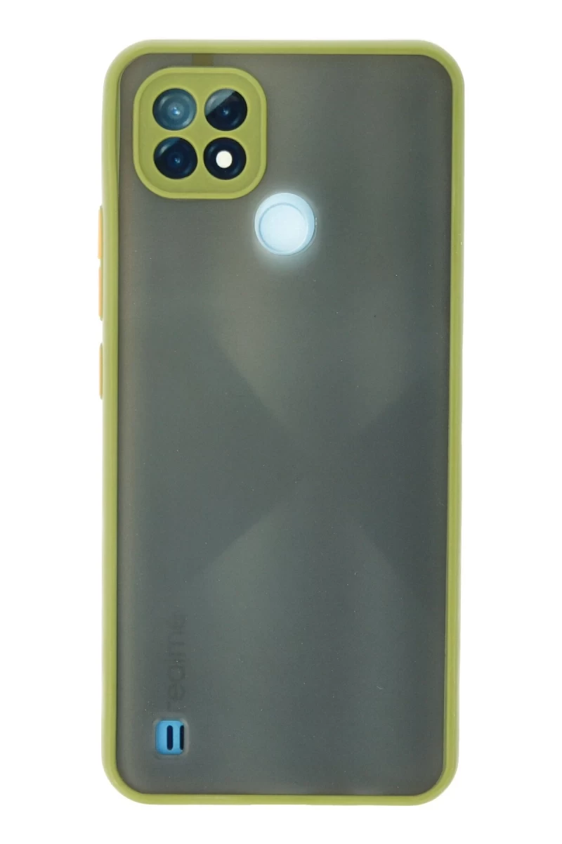 Realme C21 Uyumlu Kılıf Montreal Silikon Kapak - Açık Yeşil