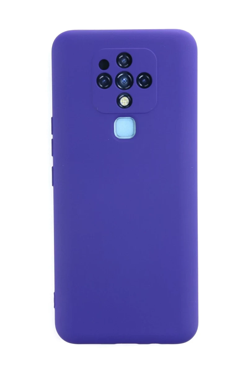 Tecno Camon 16 Uyumlu Kılıf Nano içi Kadife Silikon - Mor