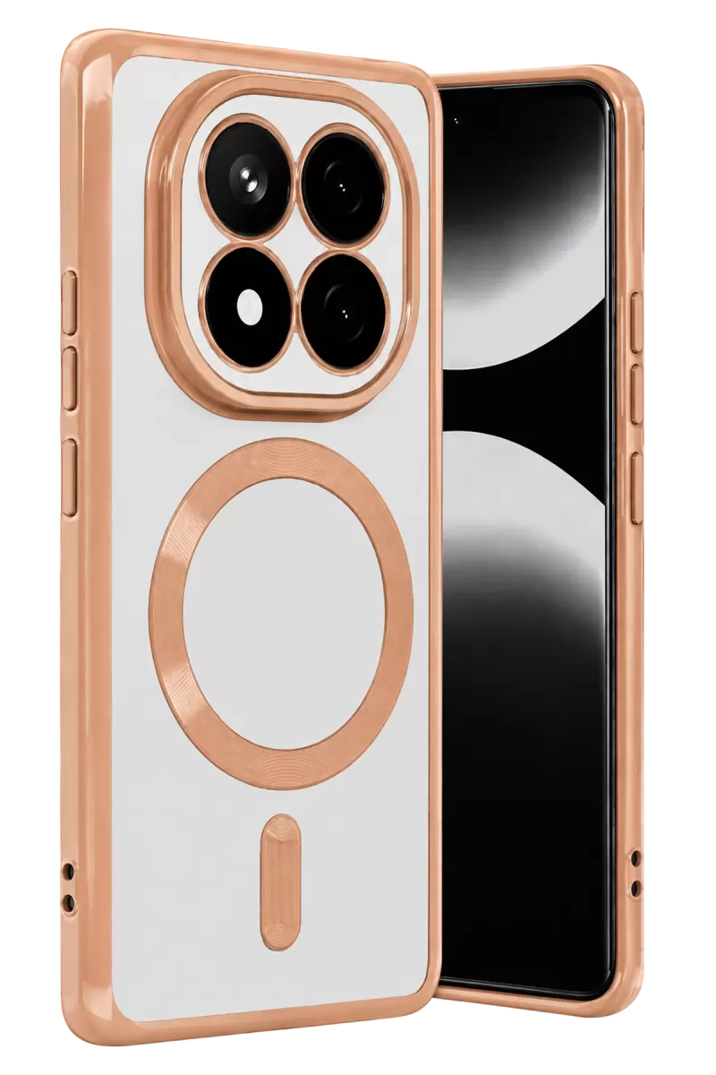 Xiaomi Redmi Note 15 Pro 4G Uyumlu Kross Magneticsafe Kapak - Rose