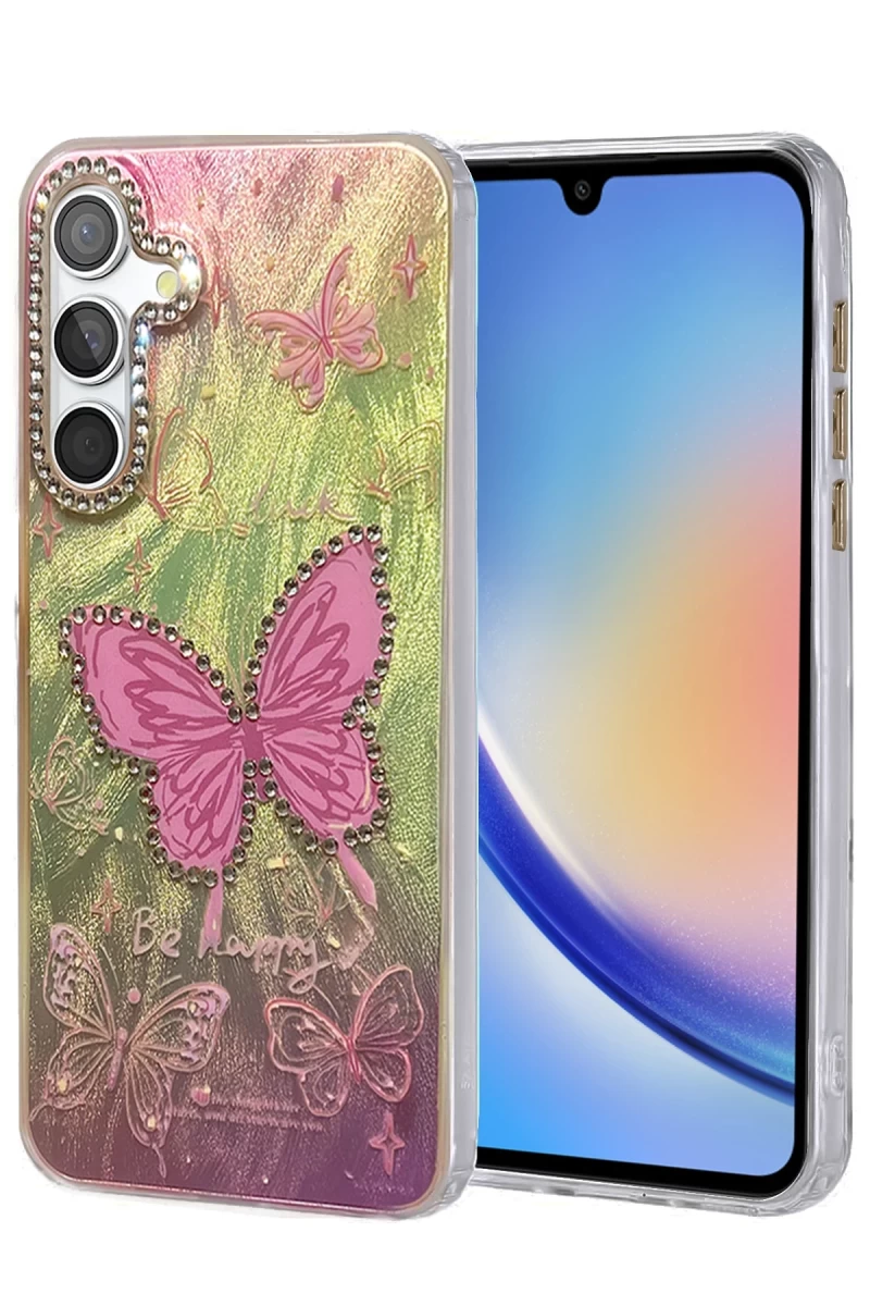 Samsung Galaxy A34 5G Uyumlu Kılıf Blade Aynalı Desenli Kapak - Desen 5