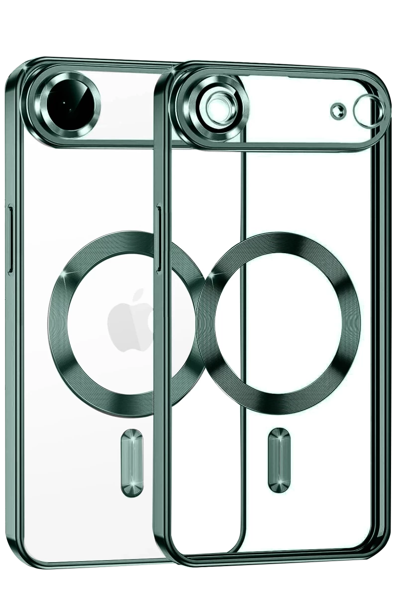 Apple iPhone 17 Uyumlu Air Uyumlu Kross Magneticsafe Kapak - Koyu Yeşil