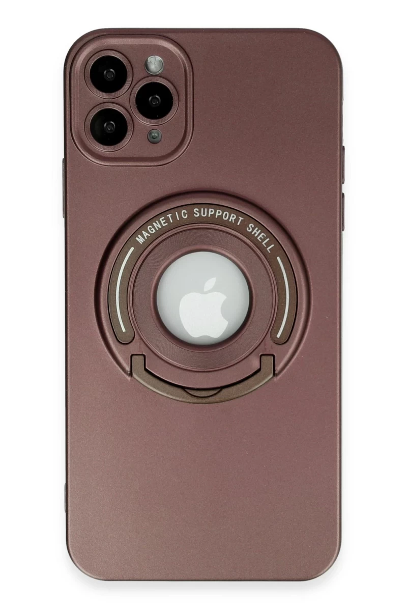 Apple iPhone 12 Pro Uyumlu Kılıf Lukka Magneticsafe Kapak - Kahverengi