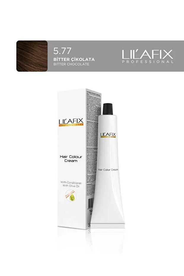 Lilafix Krem Profesyonel Tüp Saç Boyası 60ml - 5.77 Bitter Çikolata