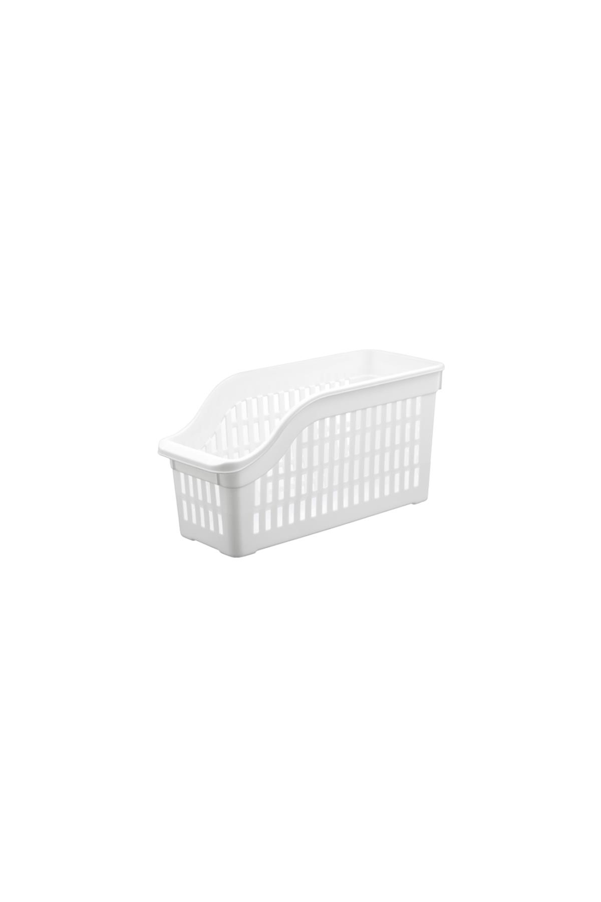 6?lı Buzdolabı Organizeri Düzenleyici Çok Amaçlı Dolap Düzenleyici Beyaz 12x30x14 cm-DNY0008-6