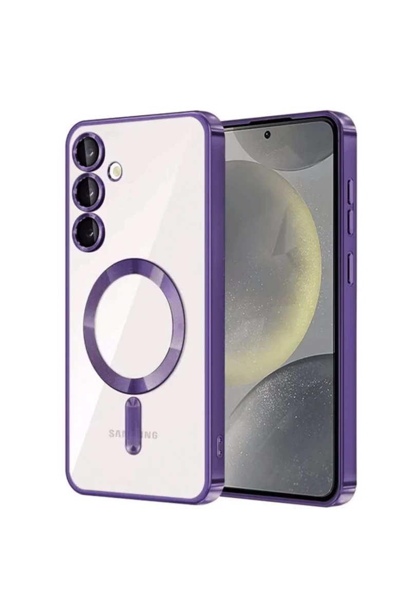 Samsung Galaxy S23 Plus Uyumlu Kılıf Kross Magneticsafe Kapak - Mor