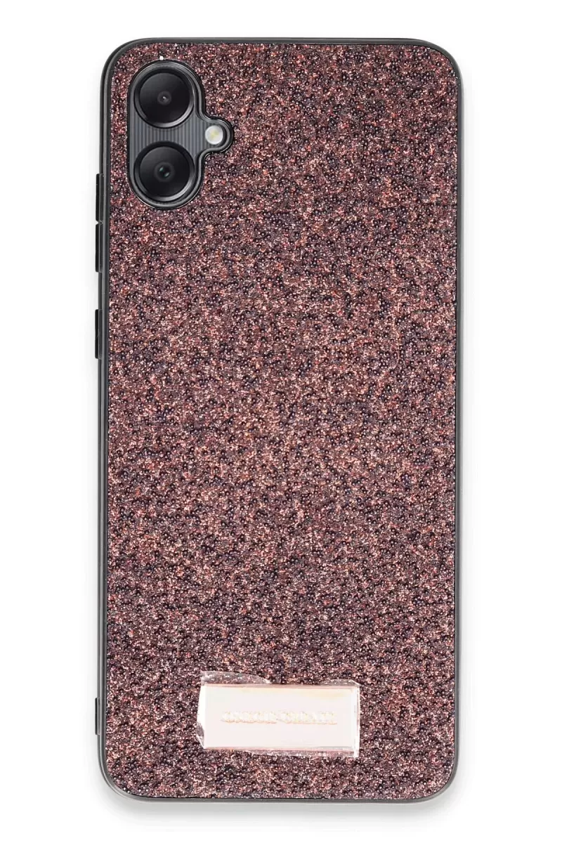 Onegif Samsung Galaxy A05 Uyumlu Bright Simli Kapak - Derin Mor