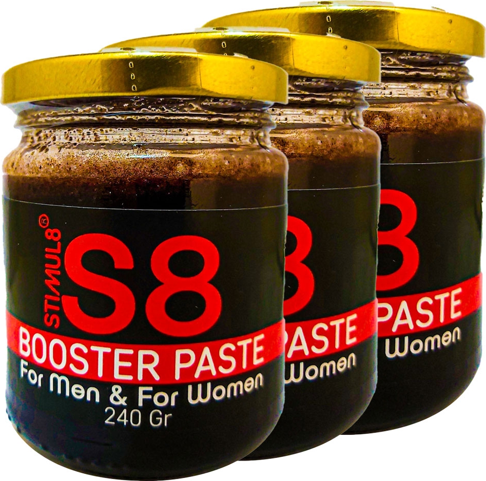 Stımul8 (S8) 3 Adet Paste Erkeklere Ekstradestek Özel Macun 240 gr