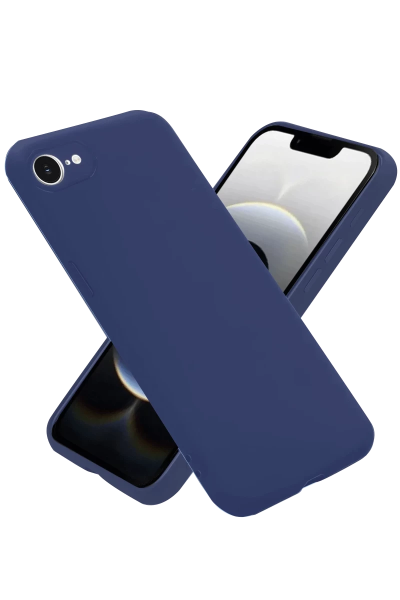 Apple iPhone 16E Uyumlu Kılıf First Silikon - Lacivert