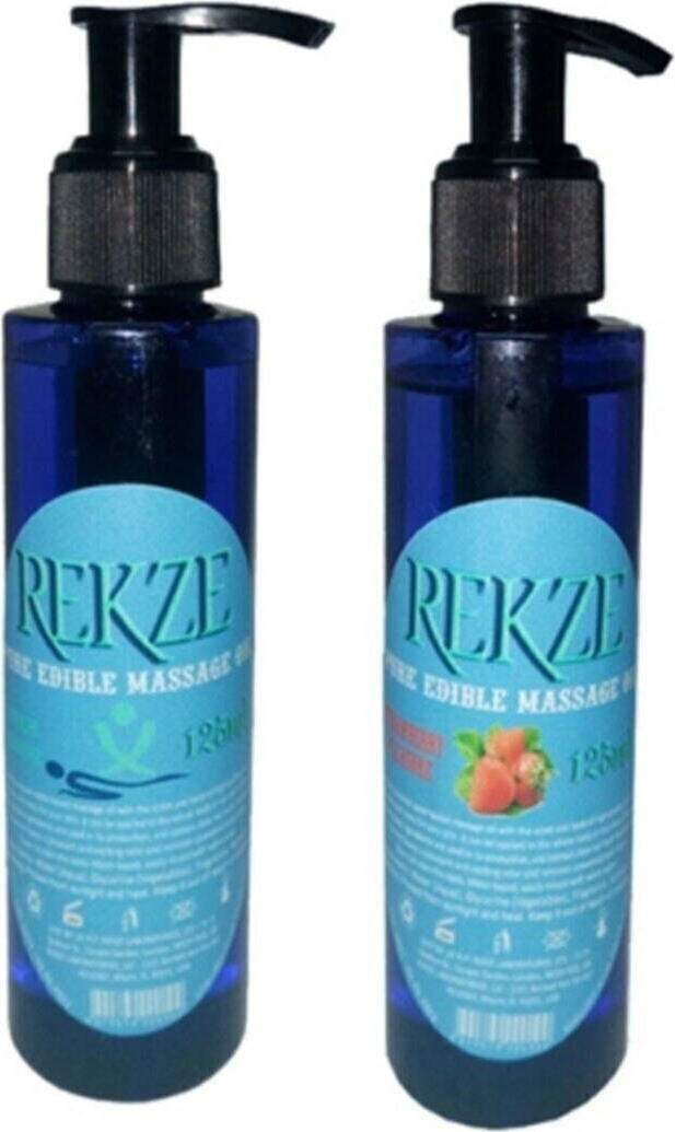 Rekze Erkeklere Ve Kadınlara Özel Sade Ve Çilek Aromalı Masaj Yağı Massage Oil