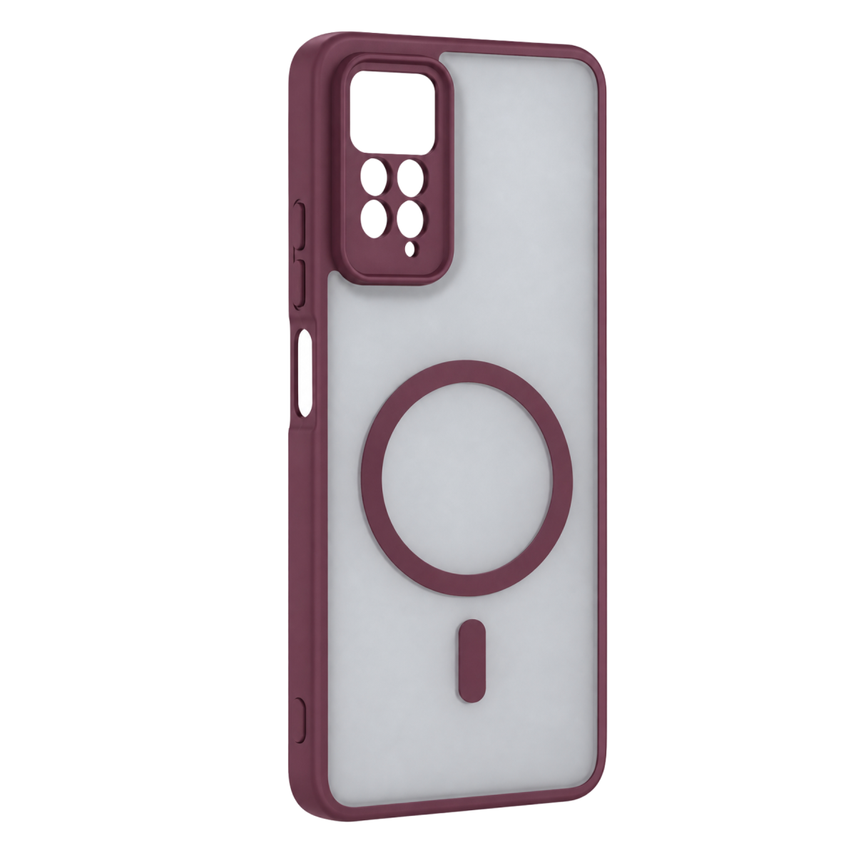 Xiaomi Redmi Note 11 Pro Loji Magsafe Kapak - Bordo